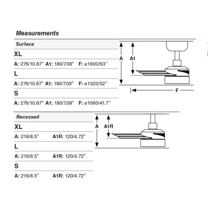 FARO 34291WT1S - dimmējams LED griestu ventilators CRUISER L LED/18W/230V 2700/3000/4000K Ø 132 cm melns Wi-Fi Tuya + tālvadības pults