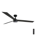 FARO 34293-1TW - LED Aptumšojams griestu ventilators CRUISER XL LED/18W/230V 2700/4000/6500K d. 160 cm melna + tālvadības pults