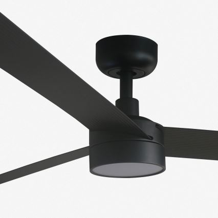 FARO 34293-1TW - LED dimējams griestu ventilators CRUISER XL LED/18W/230V 2700/3000/4000K Ø 160 cm melns + tālvadības pults
