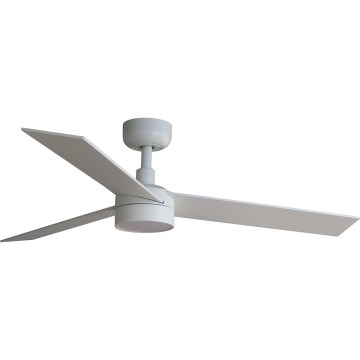 FARO 34295WT-1TW - LED Aptumšojams griestu ventilators RUDDER S LED/18W/230V 2700/4350/6000K balta/bēša d. 106 cm Wi-Fi Tuya + tālvadības pults