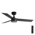 FARO 34296-1TW - LED dimmējams griestu ventilators RUDDER S LED/18W/230V 2700/3000/4000K Ø 106 cm melns + tālvadības pults