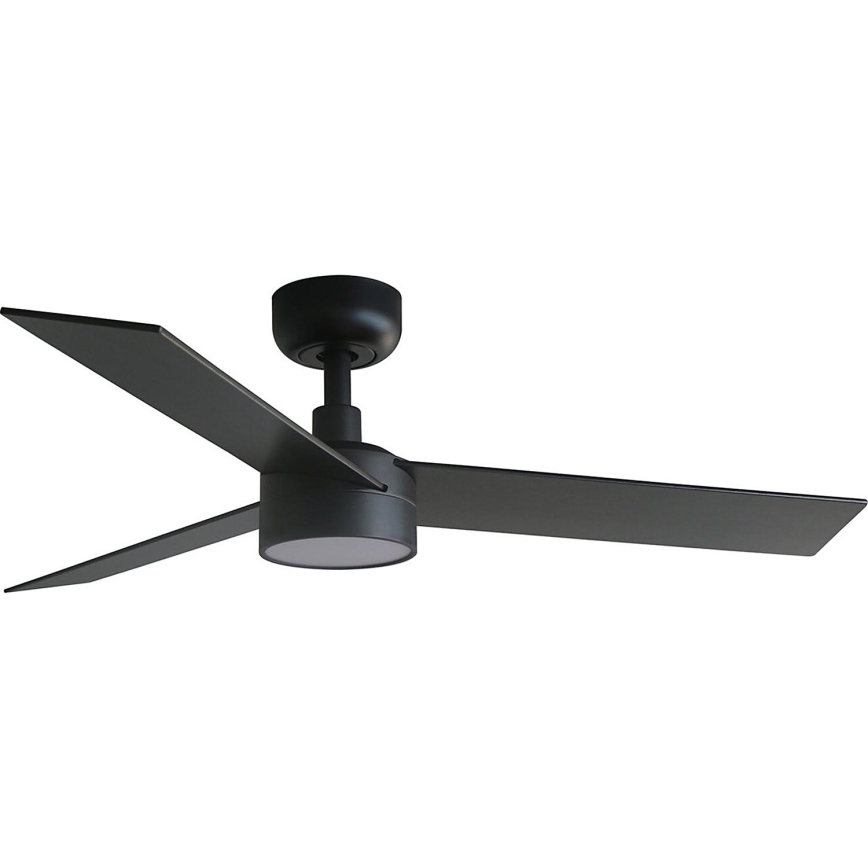FARO 34296WT-1TW - LED Aptumšojams griestu ventilators RUDDER S LED/18W/230V 2700/4350/6000K melna/brūna d. 106 cm Wi-Fi Tuya + tālvadības pults