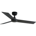 FARO 34296WT - Griestu ventilators RUDDER S melna/brūna d. 106 cm Wi-Fi Tuya + tālvadības pults