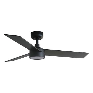 FARO 34296WT1S - LED dimmējams griestu ventilators RUDDER S LED/18W/230V 2700/3000/4000K Ø 106 cm brūns/melns Wi-Fi Tuya + tālvadība