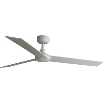 FARO 34297WT - Griestu ventilators RUDDER L balta/bēša d. 132 cm Wi-Fi Tuya + tālvadības pults