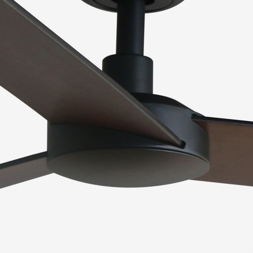 FARO 34298WP - Griestu ventilators RUDDER L melna d. 132 cm SMART + tālvadības pults