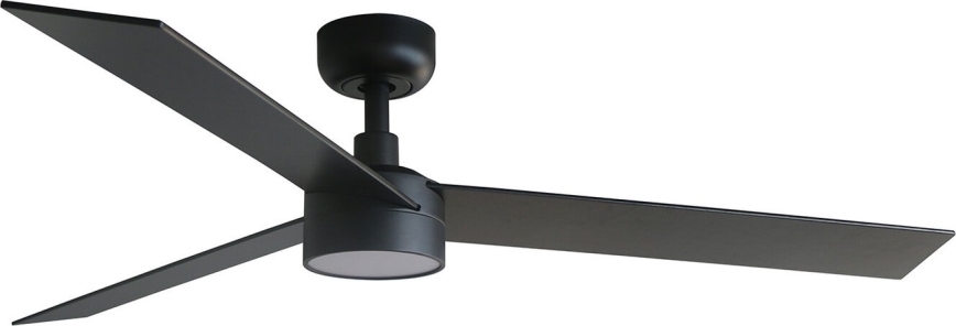 FARO 34298WT-1TW - LED Aptumšojams griestu ventilators RUDDER L LED/18W/230V 2700/4350/6000K melna d. 132 cm Wi-Fi Tuya + tālvadības pults