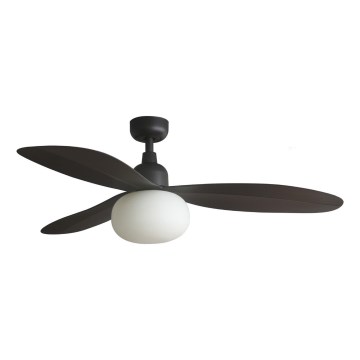 FARO 34301-11L - PALMA griest ventilators 1xE27/15W/230V brūna pr. 129 cm IP44 + attālināta vadība