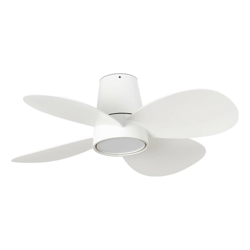 FARO 34315 - LED Aptumšojams griestu ventilators KLOVER S LED/20W/230V 2700/4000/6500K balta d. 80 cm + tālvadības pults