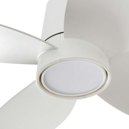 FARO 34315WT - LED Aptumšojams griestu ventilators KLOVER TUB S LED/20W/230V 2700/4000/6500K balta d. 80 cm Wi-Fi Tuya + tālvadības pults