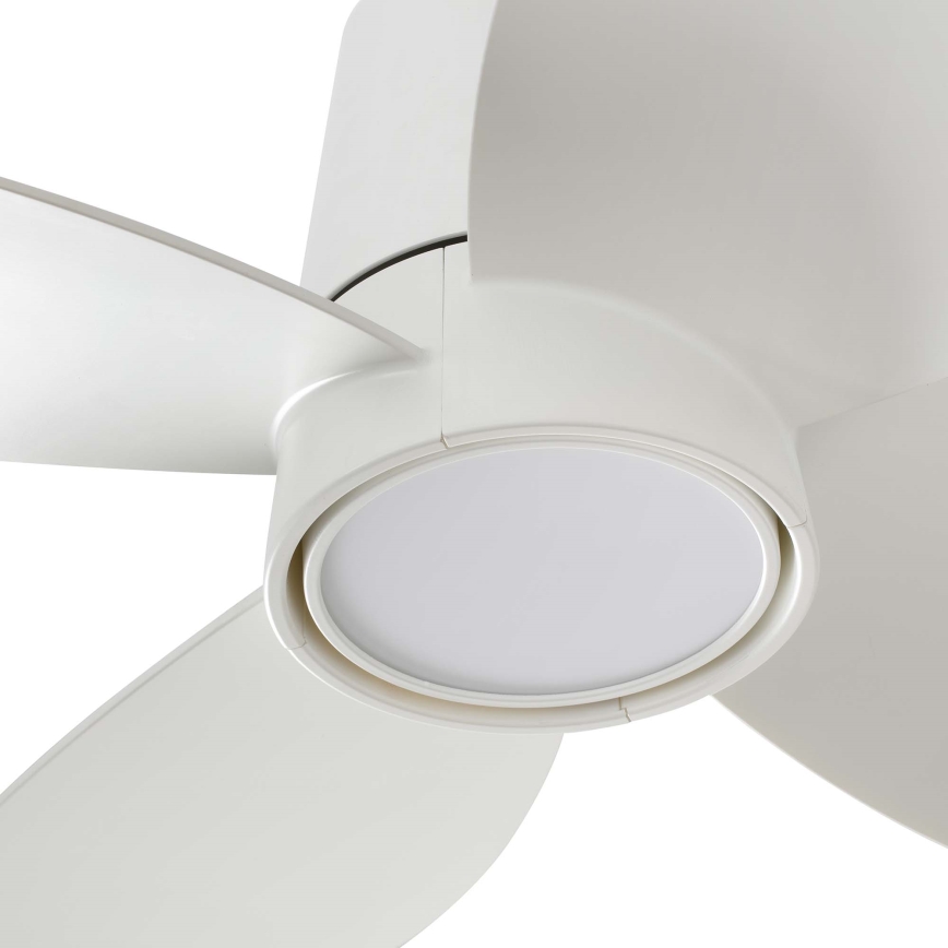 FARO 34315WT - LED Aptumšojams griestu ventilators KLOVER TUB S LED/20W/230V 2700/4000/6500K balta d. 80 cm Wi-Fi Tuya + tālvadības pults
