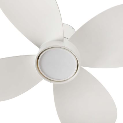 FARO 34315WT - LED Aptumšojams griestu ventilators KLOVER TUB S LED/20W/230V 2700/4000/6500K balta d. 80 cm Wi-Fi Tuya + tālvadības pults