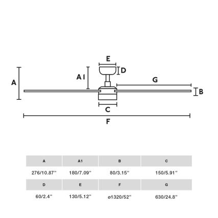FARO 34355-1TW - LED Aptumšojams griestu ventilators RUDDER L LED/20W/230V balta/bēša d. 132 cm + tālvadības pults