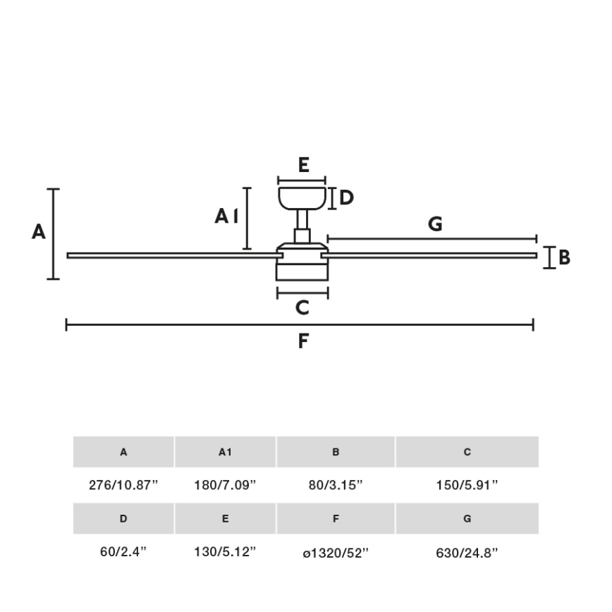 FARO 34356-1TW - LED Aptumšojams griestu ventilators RUDDER L LED/20W/230V melna/brūna d. 132 cm + tālvadības pults