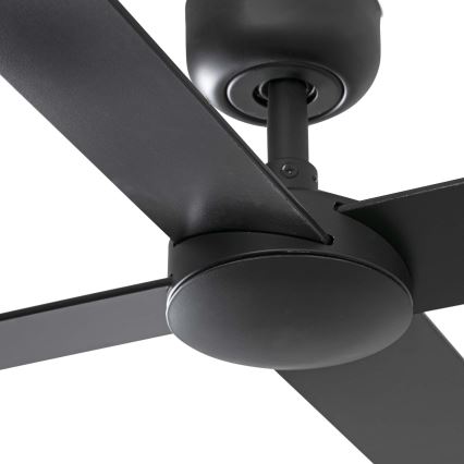 FARO 34356 - Griestu ventilators RUDDER L brūna/melna d. 132 cm + tālvadības pults