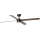 FARO 34356WT-1TW - LED Aptumšojams griestu ventilators RUDDER L LED/18W/230V 2700/4350/6000K brūna/melna d. 132 cm Wi-Fi Tuya + tālvadības pults