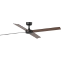 FARO 34356WT - Griestu ventilators RUDDER L brūna/melna d. 132 cm Wi-Fi Tuya + tālvadības pults