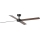 FARO 34356WT - Griestu ventilators RUDDER L brūna/melna d. 132 cm Wi-Fi Tuya + tālvadības pults