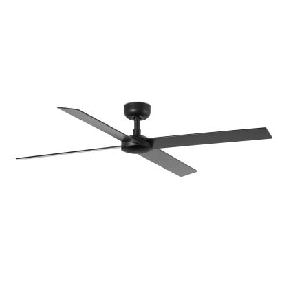 FARO 34356WT - Griestu ventilators RUDDER L brūna/melna d. 132 cm Wi-Fi Tuya + tālvadības pults