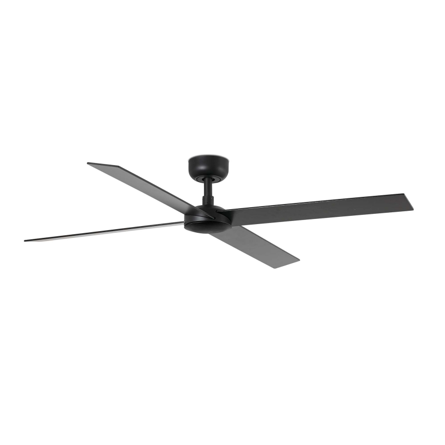 FARO 34356WT - Griestu ventilators RUDDER L brūna/melna d. 132 cm Wi-Fi Tuya + tālvadības pults