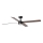 FARO 34356WT1S - LED dimējamais griestu ventilators RUDDER L LED/18W/230V 2700/3000/4000K Ø 132 cm brūns/melns Wi‑Fi Tuya + tālvadība