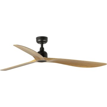 FARO 34360 - Griestu ventilators OUTWOOD L brūna/melna d. 150 cm IP44 + tālvadības pults