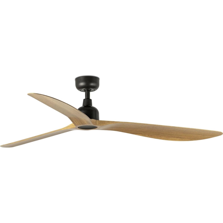 FARO 34360 - Griestu ventilators OUTWOOD L brūna/melna d. 150 cm IP44 + tālvadības pults