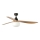 FARO 34360WT-11L - Ventilator de tavan OUTWOOD L 1xE27/15W/230V maro/negru diametru 150 cm Wi-Fi Tuya IP44 + telecomandă