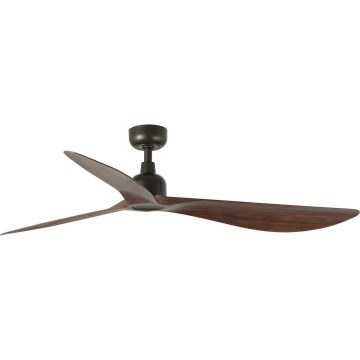 FARO 34362WT - Griestu ventilators OUTWOOD L brūna/melna d. 150 cm Wi-Fi Tuya IP44 + tālvadības pults