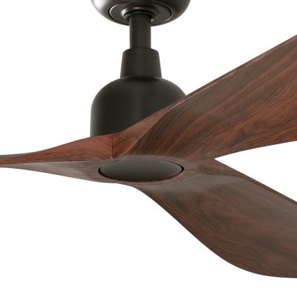 FARO 34362WT - Griestu ventilators OUTWOOD L brūna/melna d. 150 cm Wi-Fi Tuya IP44 + tālvadības pults