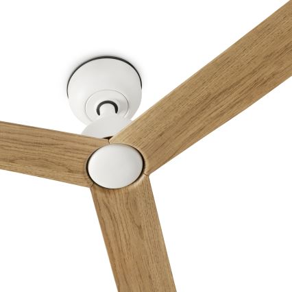 FARO 34370 - Griestu ventilators MARINE M Ø 125 cm brūns/balts IP44 + tālvadības pults