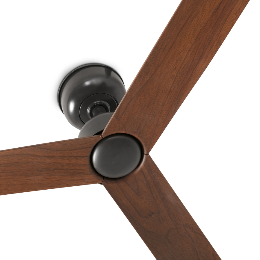 FARO 34372 - Griestu ventilators MARINE M diametrs 125 cm, brūns/melns, IP44, ar tālvadības pulti