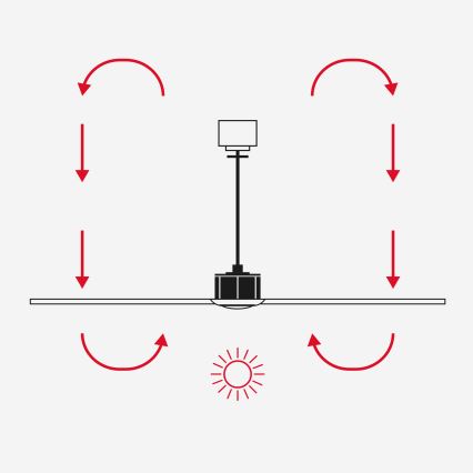 FARO 34372 - Griestu ventilators MARINE M diametrs 125 cm, brūns/melns, IP44, ar tālvadības pulti