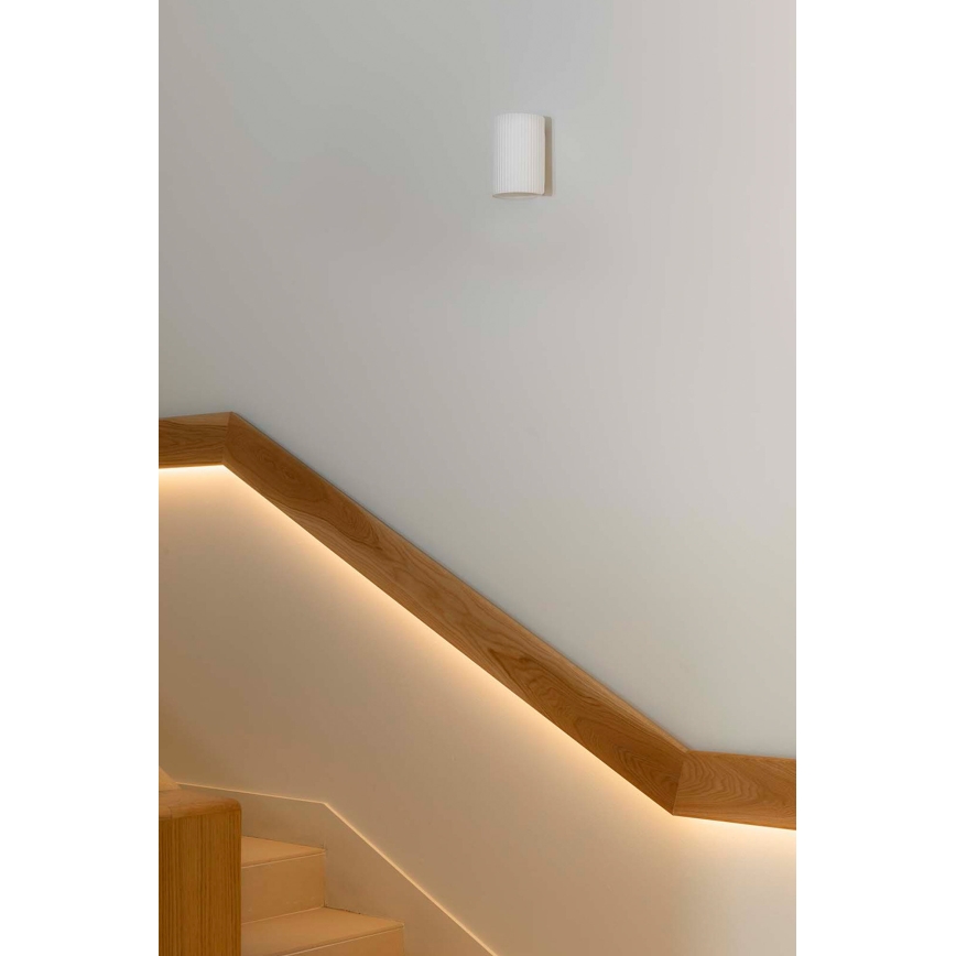 FARO 40522 - Sienas lampa SOLE 1xGU10/8W/230V balta apaļa