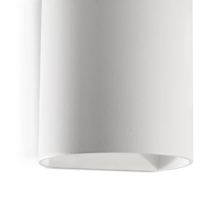 FARO 40522 - Sienas lampa SOLE 1xGU10/8W/230V balta apaļa