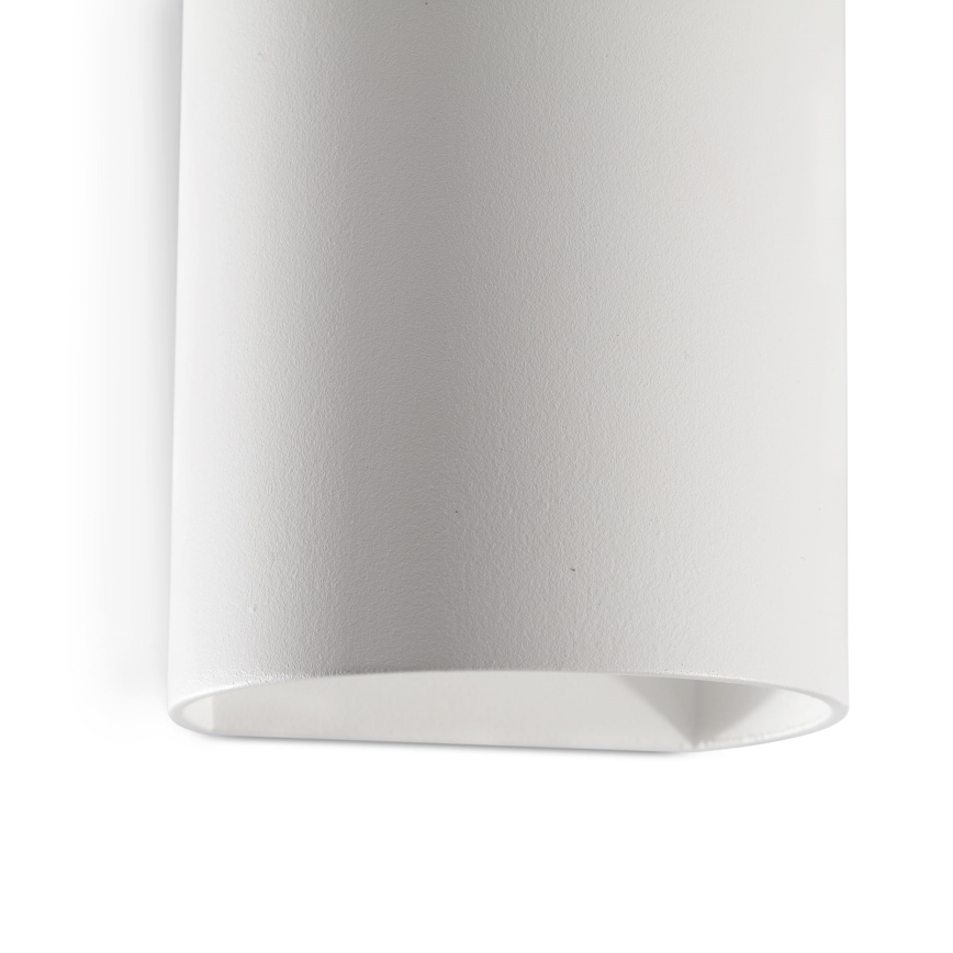 FARO 40522 - Sienas lampa SOLE 1xGU10/8W/230V balta apaļa