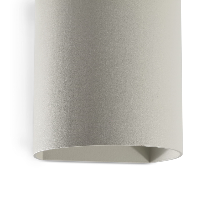 FARO 40524 - Sienas lampa SOLE 1xGU10/8W/230V pelēka apaļa