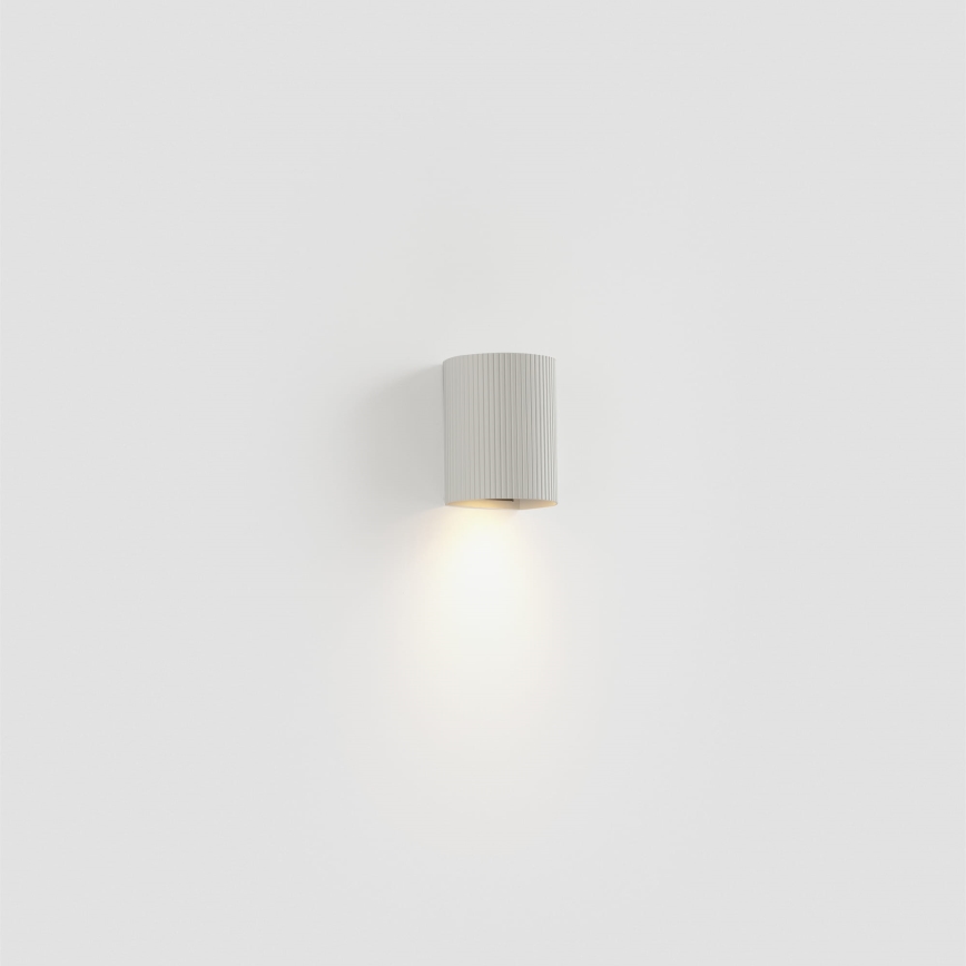 FARO 40526 - Sienas lampa SOLE 1xGU10/8W/230V balta gliemežvāka apaļa
