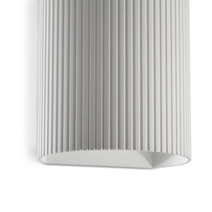 FARO 40526 - Sienas lampa SOLE 1xGU10/8W/230V balta gliemežvāka apaļa