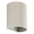 FARO 40528 - Sienas lampa SOLE 1xGU10/8W/230V pelēka gliemežvāka apaļa