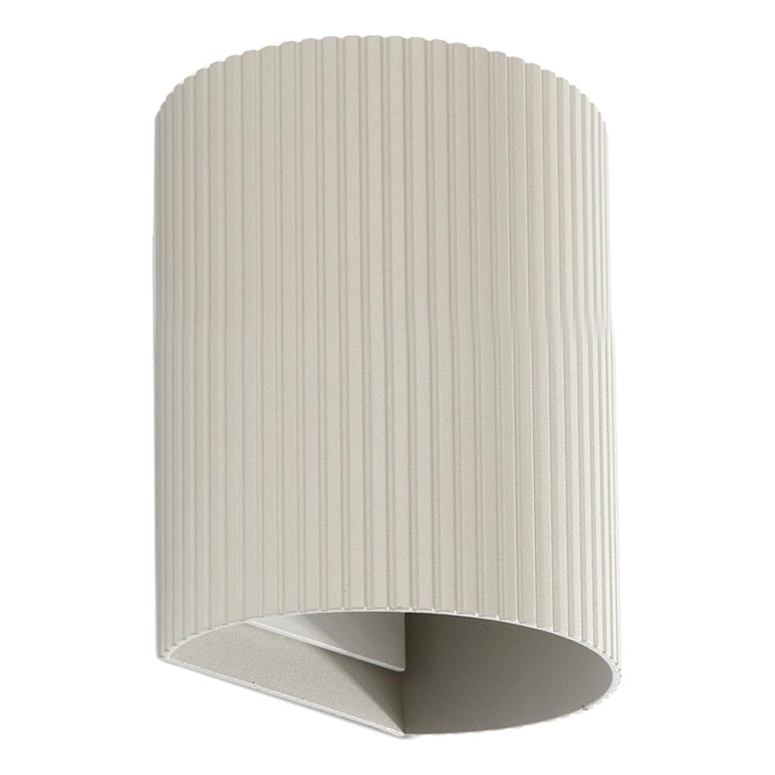 FARO 40528 - Sienas lampa SOLE 1xGU10/8W/230V pelēka gliemežvāka apaļa