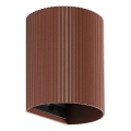 FARO 40529 - Sienas lampa SOLE 1xGU10/8W/230V ķieģelis gliemežvāka apaļa