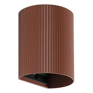 FARO 40529 - Sienas lampa SOLE 1xGU10/8W/230V ķieģelis gliemežvāka apaļa
