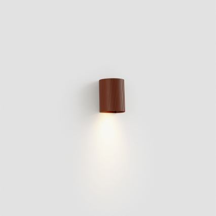 FARO 40529 - Sienas lampa SOLE 1xGU10/8W/230V ķieģelis gliemežvāka apaļa