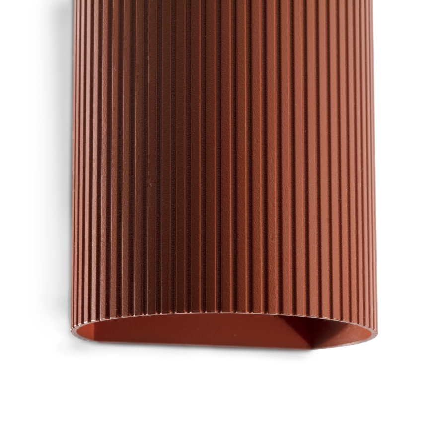 FARO 40529 - Sienas lampa SOLE 1xGU10/8W/230V ķieģelis gliemežvāka apaļa