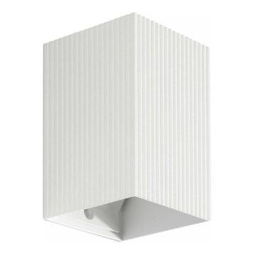 FARO 40534 - Sienas lampa SOLE 1xGU10/8W/230V balta gliemežvāka leņķa