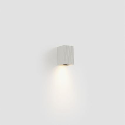 FARO 40534 - Sienas lampa SOLE 1xGU10/8W/230V balta gliemežvāka leņķa