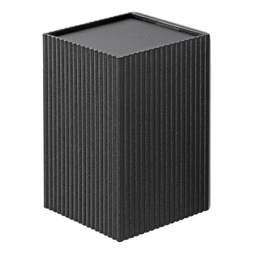 FARO 40535 - Sienas lampa SOLE 1xGU10/8W/230V melna gliemežvāka leņķa