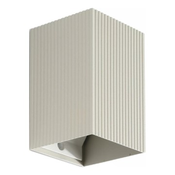FARO 40536 - Sienas lampa SOLE 1xGU10/8W/230V pelēka gliemežvāka leņķa