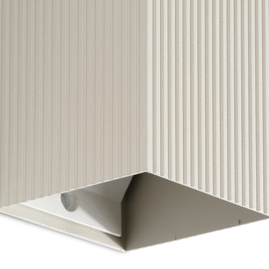 FARO 40536 - Sienas lampa SOLE 1xGU10/8W/230V pelēka gliemežvāka leņķa
